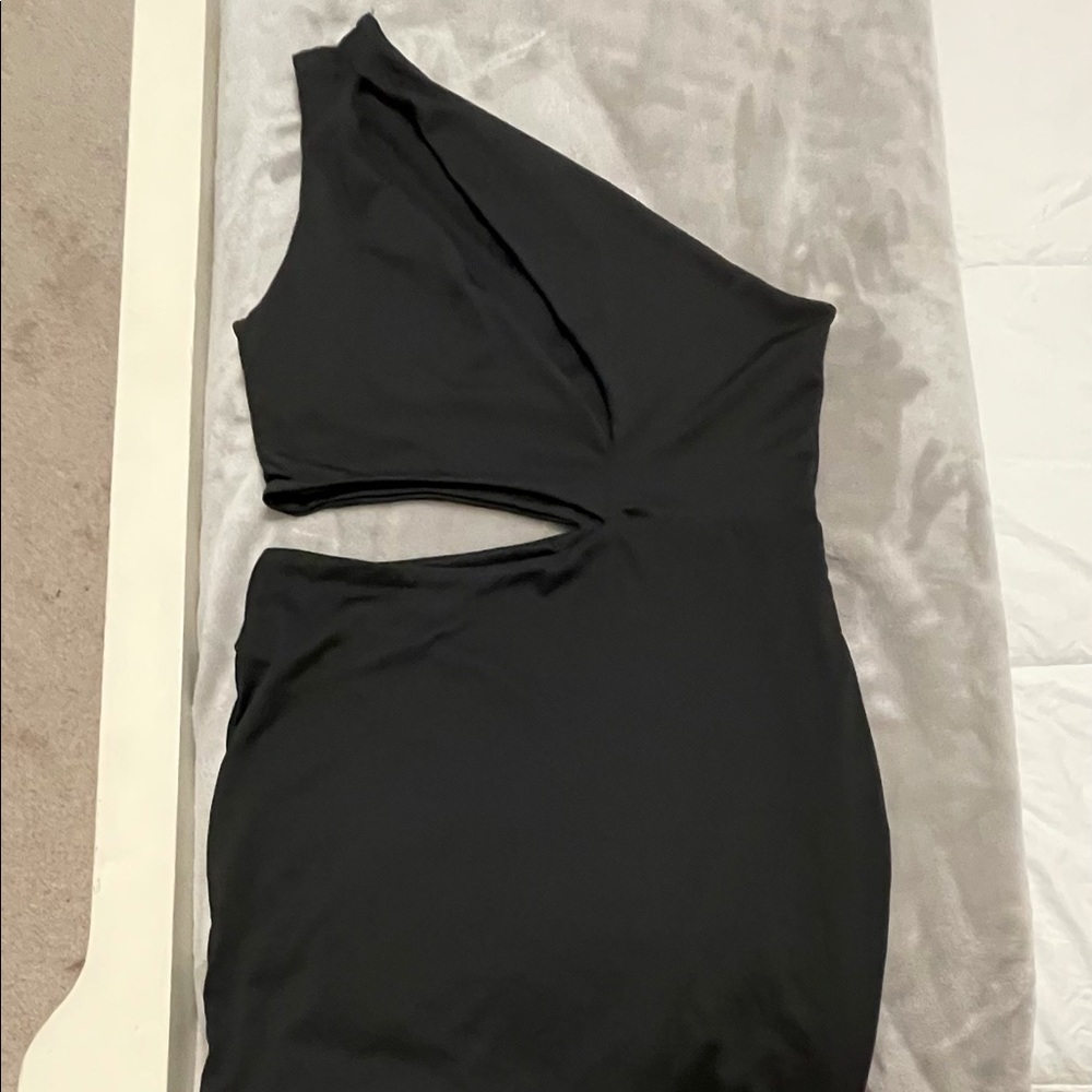 Tight black dress